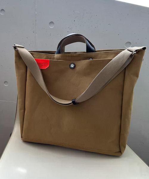 GLOBAL FORME CONCRETE（グローバルフォルムコンクリート）の「【WEEKEND(ER)】WORKERS TOTE（トートバッグ・メンズ・ベージュ/ブラック・FREE）」の2枚目の写真