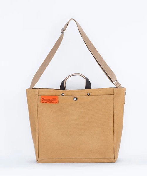 GLOBAL FORME CONCRETE（グローバルフォルムコンクリート）の「【WEEKEND(ER)】WORKERS TOTE（トートバッグ・メンズ・ベージュ/ブラック・FREE）」の7枚目の写真