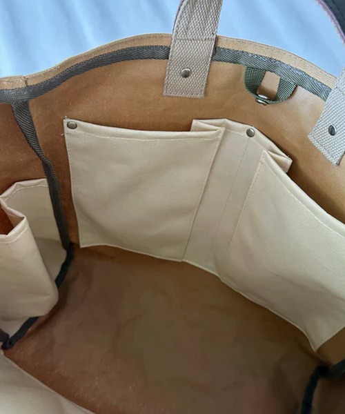 GLOBAL FORME CONCRETE（グローバルフォルムコンクリート）の「【WEEKEND(ER)】WORKERS TOTE（トートバッグ・メンズ・ベージュ/ブラック・FREE）」の14枚目の写真