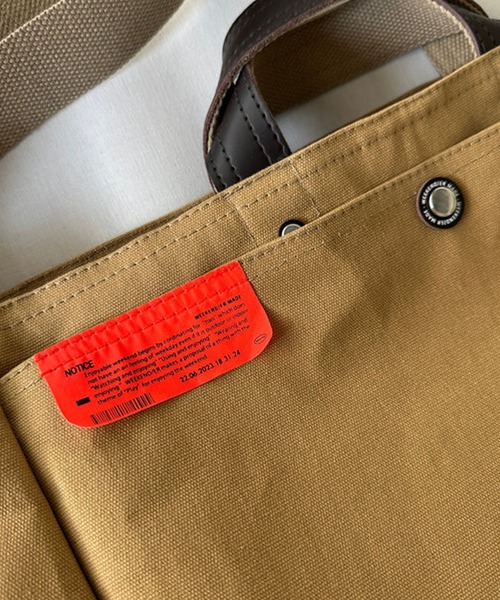 GLOBAL FORME CONCRETE（グローバルフォルムコンクリート）の「【WEEKEND(ER)】WORKERS TOTE（トートバッグ・メンズ・ベージュ/ブラック・FREE）」の13枚目の写真