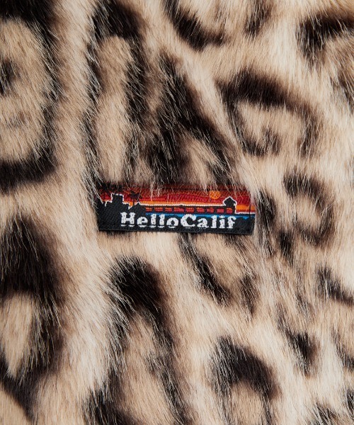HELLO CALIF（ハローカリフ）の「[HELLO CALIF/ハローカリフ] ファーボンバーコーチジャケット（その他アウター・レディース・グレイッシュベージュ/レオパード・S/M/L）」の9枚目の写真