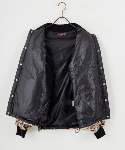 HELLO CALIF（ハローカリフ）の「[HELLO CALIF/ハローカリフ] ファーボンバーコーチジャケット（その他アウター・レディース・グレイッシュベージュ/レオパード・S/M/L）」の10枚目の写真