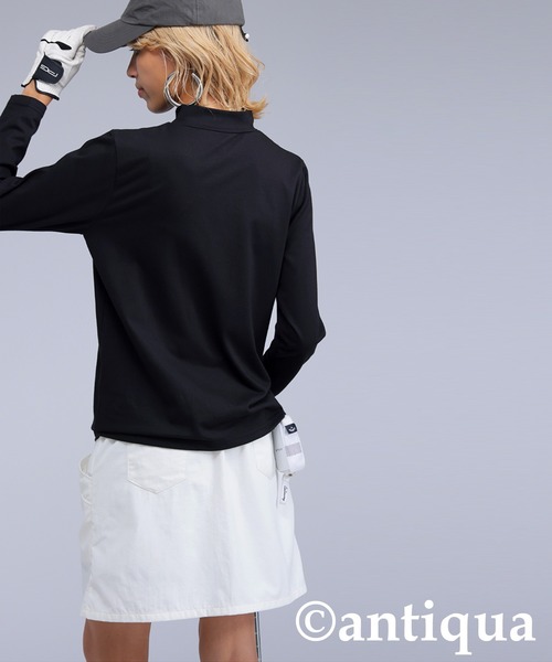 antiqua(アンティカ)の「【STCH】モックネックトップス(Tシャツ/カットソー・レディース・ホワイト/ブラック・LXL/ML)」の18枚目の写真