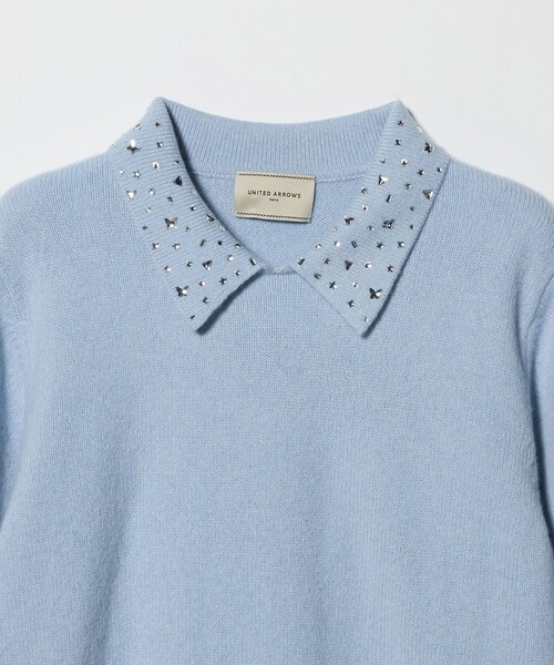 ラインストーン ポロ ニット（ニット/セーター）｜UNITED ARROWS
