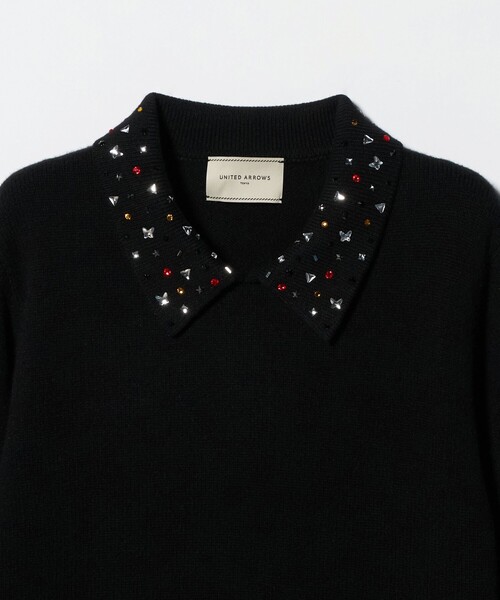 ラインストーン ポロ ニット（ニット/セーター）｜UNITED ARROWS