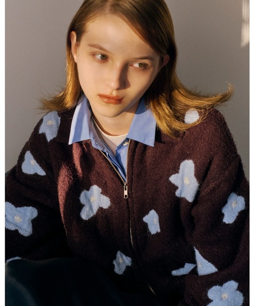 emmi（エミ）の「emmiロゴベーシックシャツ（シャツ/ブラウス・レディース・ストライプ/ピンク/ブルー・F）」の13枚目の写真