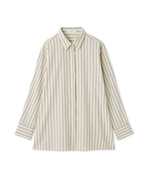 emmi（エミ）の「emmiロゴベーシックシャツ（シャツ/ブラウス・レディース・ストライプ/ピンク/ブルー・F）」の17枚目の写真