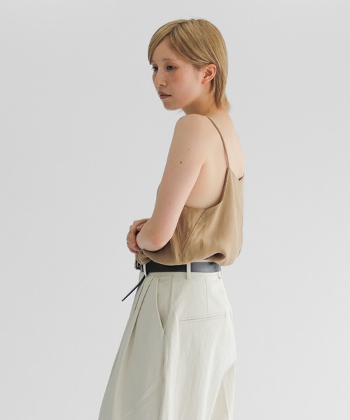 lit（リット）の「Cupra Camisole（キャミソール・レディース・チャコールグレー/サンドベージュ/ブラウン・FREE）」の16枚目の写真