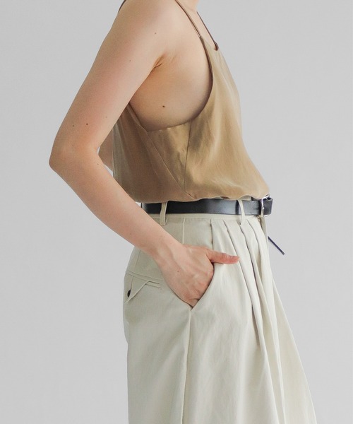 lit（リット）の「Cupra Camisole（キャミソール・レディース・チャコールグレー/サンドベージュ/ブラウン・FREE）」の20枚目の写真