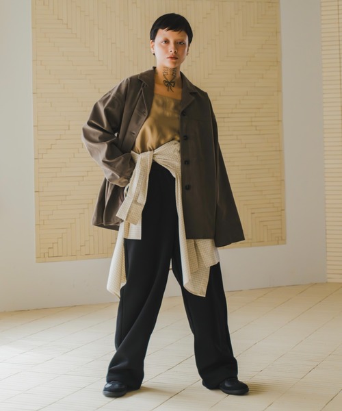 lit（リット）の「Cupra Camisole（キャミソール・レディース・チャコールグレー/サンドベージュ/ブラウン・FREE）」の13枚目の写真