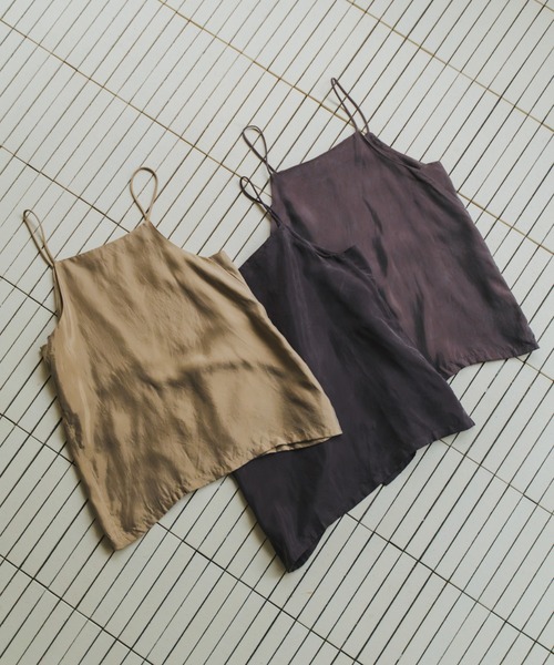 lit（リット）の「Cupra Camisole（キャミソール・レディース・チャコールグレー/サンドベージュ/ブラウン・FREE）」の21枚目の写真