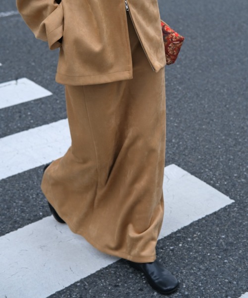 AKTE(アクテ)の「Iラインマキシスカート(スカート・レディース・ブラック系/ベージュ/オリーブ・1/2/2T)」の3枚目の写真