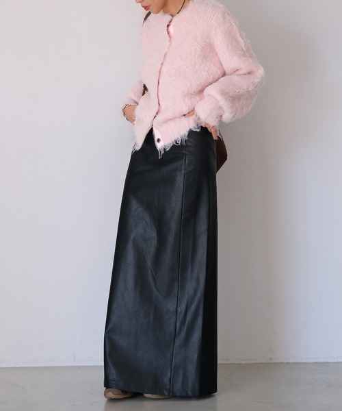 AKTE(アクテ)の「Iラインマキシスカート(スカート・レディース・ブラック系/ベージュ/オリーブ・1/2/2T)」の19枚目の写真