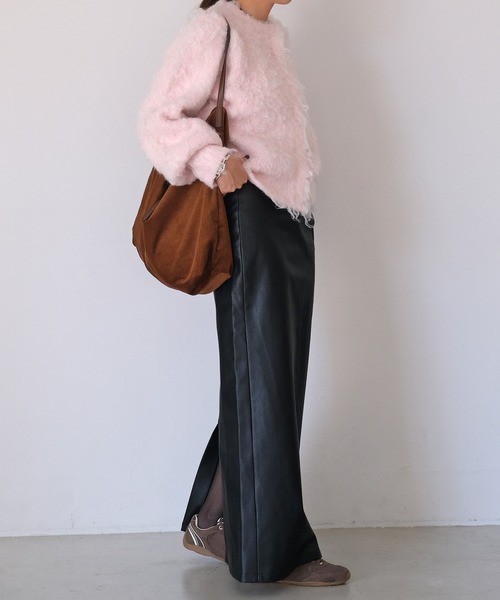 AKTE(アクテ)の「Iラインマキシスカート(スカート・レディース・ブラック系/ベージュ/オリーブ・1/2/2T)」の20枚目の写真