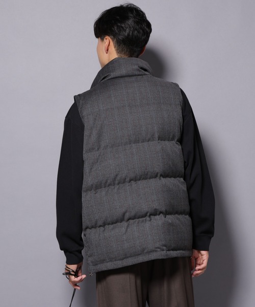 セール】DELEGANTE エアリーサキソニー/グレンチェックTAIONダウン