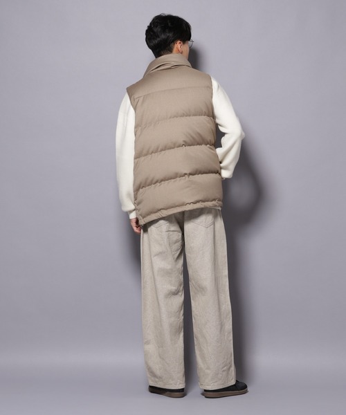 NANO universe（ナノユニバース）の「DELEGANTE エアリーサキソニー/グレンチェックTAIONダウンベスト（ダウンベスト・メンズ・チャコール/ベージュ/その他1/その他2・L/M）」の18枚目の写真