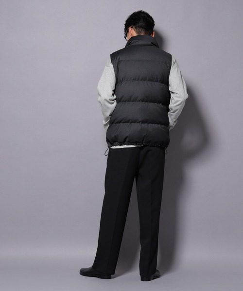 NANO universe（ナノユニバース）の「DELEGANTE エアリーサキソニー/グレンチェックTAIONダウンベスト（ダウンベスト・メンズ・チャコール/ベージュ/その他1/その他2・L/M）」の11枚目の写真