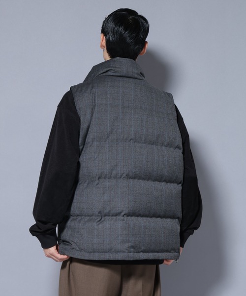 セール】DELEGANTE エアリーサキソニー/グレンチェックTAIONダウン