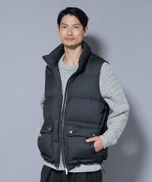 セール】DELEGANTE エアリーサキソニー/グレンチェックTAIONダウン