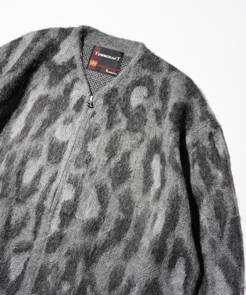 TOWNCRAFT（タウンクラフト）の「TOWNCRAFT / タウンクラフト SHAGGY VINTAGE PATTERN ZIP CARDIGAN レオパード アーガイル デイジー シャギー（カーディガン/ボレロ・メンズ・その他1/その他2/グレー/オリーブ/カーキ/グレー系その他・SMALL/MEDIUM/LARGE/X-SMALL）」の8枚目の写真