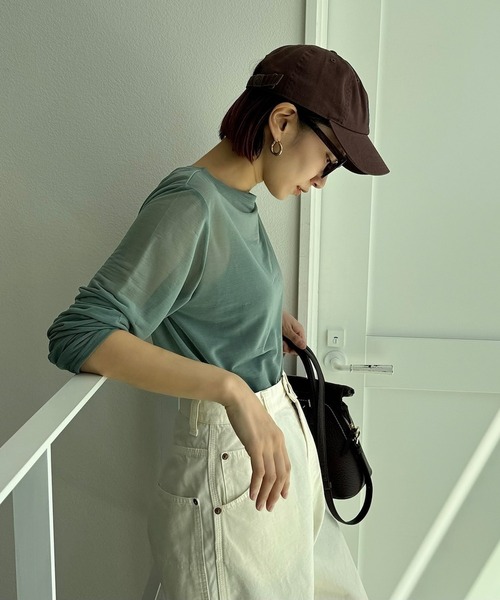 CFT.(シフト)の「スラブシアークルーネックプルオーバー(Tシャツ/カットソー・レディース・グリーン・FREE)」の3枚目の写真