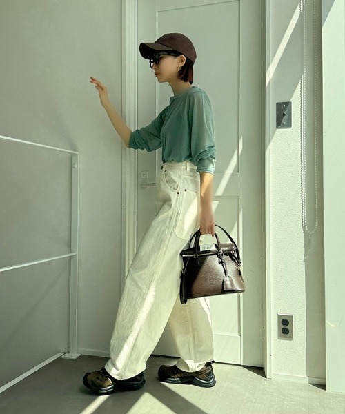 CFT.(シフト)の「スラブシアークルーネックプルオーバー(Tシャツ/カットソー・レディース・グリーン・FREE)」の5枚目の写真