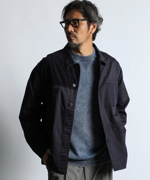 The DUFFER of ST.GEORGE | [INDIGO LABEL] SWITCHING COVERALLS：インディゴ 切替デザイン カバーオール(カバーオール)