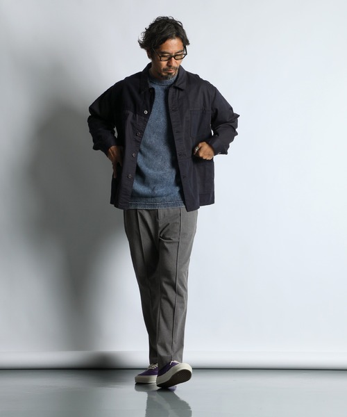 The DUFFER of ST.GEORGE（ザダファーオブセントジョージ）の「[INDIGO LABEL] SWITCHING COVERALLS：インディゴ 切替デザイン カバーオール（カバーオール・メンズ・インディゴブルー・LARGE/MEDIUM）」の8枚目の写真