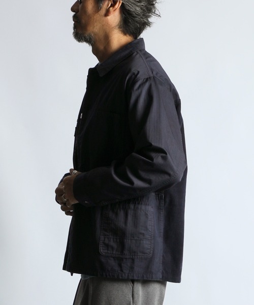 The DUFFER of ST.GEORGE（ザダファーオブセントジョージ）の「[INDIGO LABEL] SWITCHING COVERALLS：インディゴ 切替デザイン カバーオール（カバーオール・メンズ・インディゴブルー・LARGE/MEDIUM）」の9枚目の写真