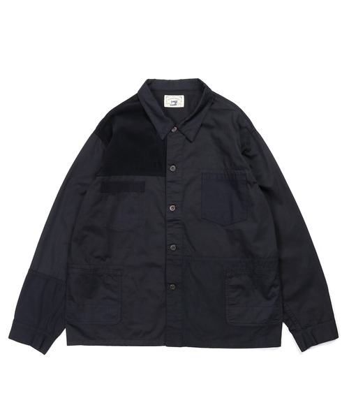 The DUFFER of ST.GEORGE（ザダファーオブセントジョージ）の「[INDIGO LABEL] SWITCHING COVERALLS：インディゴ 切替デザイン カバーオール（カバーオール・メンズ・インディゴブルー・LARGE/MEDIUM）」の3枚目の写真