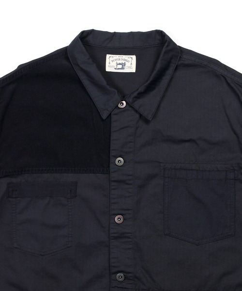 The DUFFER of ST.GEORGE（ザダファーオブセントジョージ）の「[INDIGO LABEL] SWITCHING COVERALLS：インディゴ 切替デザイン カバーオール（カバーオール・メンズ・インディゴブルー・LARGE/MEDIUM）」の4枚目の写真