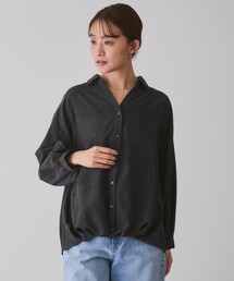 Jayro（ジャイロ）の「マイクロコール裾タックブラウス（シャツ/ブラウス）」