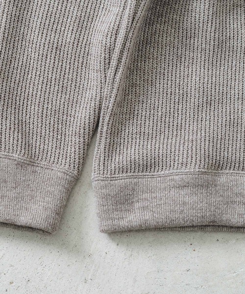 quadro（クオドロ）の「ホットレイワッフルクルーネックプルオーバー（Tシャツ/カットソー・メンズ・ブラック/ブルーグレー/グレイッシュベージュ・MEDIUM/LARGE）」の21枚目の写真