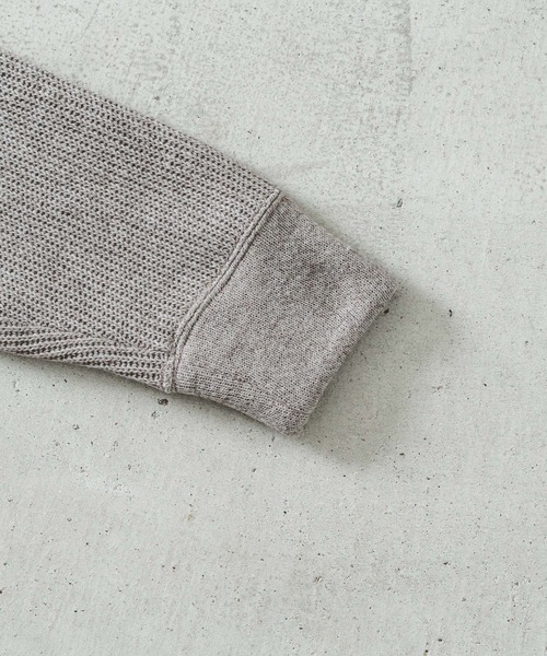 quadro（クオドロ）の「ホットレイワッフルクルーネックプルオーバー（Tシャツ/カットソー・メンズ・ブラック/ブルーグレー/グレイッシュベージュ・MEDIUM/LARGE）」の22枚目の写真