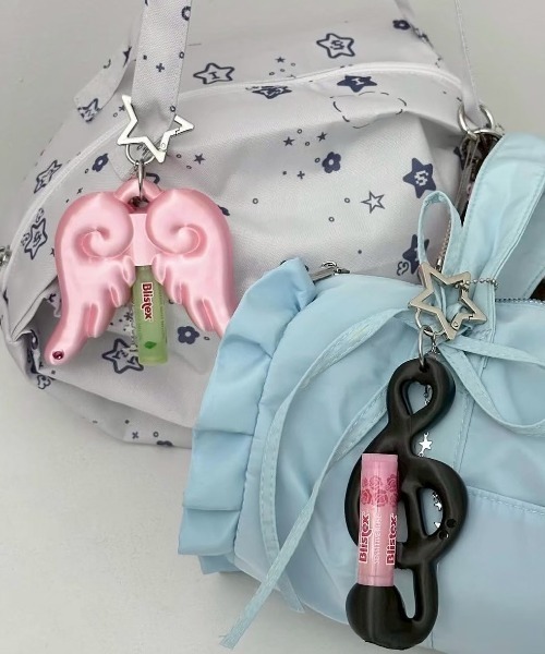 EVERYTHINGS（エブリシングス）の「【EVERYTHINGS】LOVELY WINGS / 【エブリシングス】ラブリーウィングリップケースキーリング（キーホルダー・レディース・ピンク・ONE SIZE）」の2枚目の写真