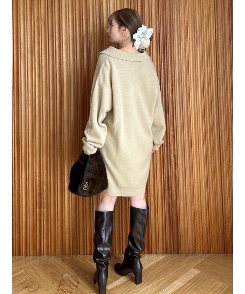 LACOSTE/スキッパーニットワンピース（ワンピース）｜SNIDEL