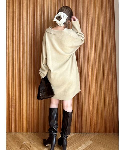 LACOSTE/スキッパーニットワンピース（ワンピース）｜SNIDEL