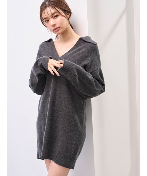 LACOSTE/スキッパーニットワンピース（ワンピース）｜SNIDEL