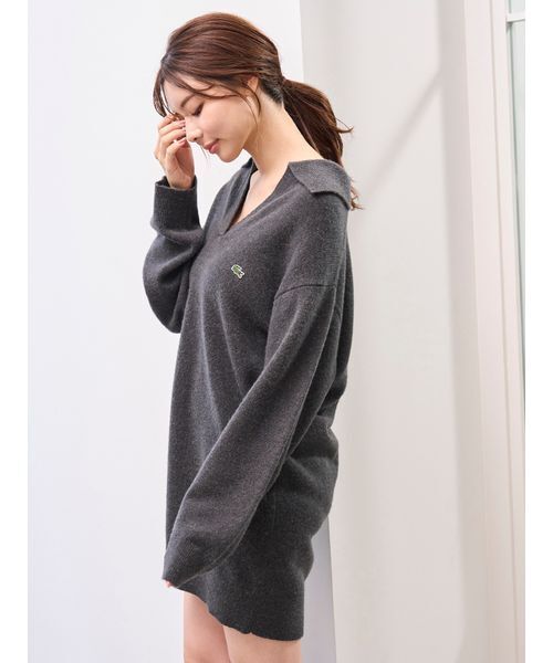 LACOSTE/スキッパーニットワンピース（ワンピース）｜SNIDEL