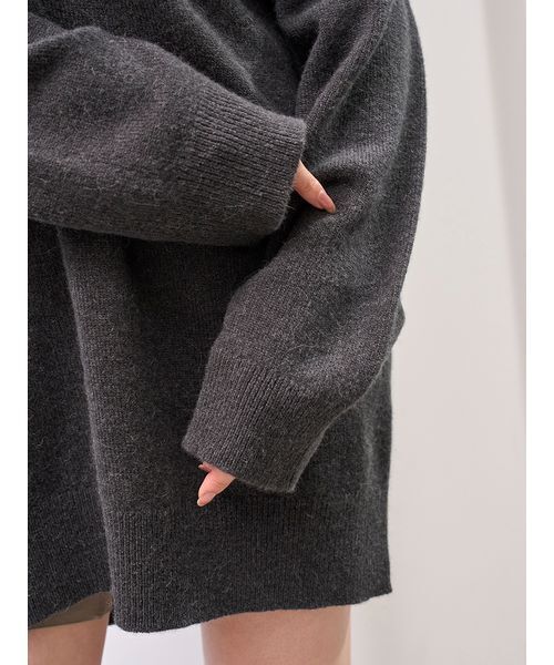 LACOSTE（ラコステ）の「LACOSTE/スキッパーニットワンピース（ワンピース・レディース・オフホワイト/グレー/ベージュ・F）」の14枚目の写真