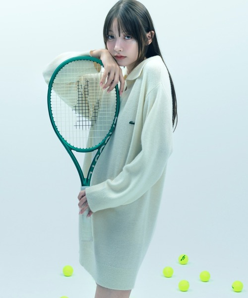 LACOSTE/スキッパーニットワンピース（ワンピース）｜SNIDEL