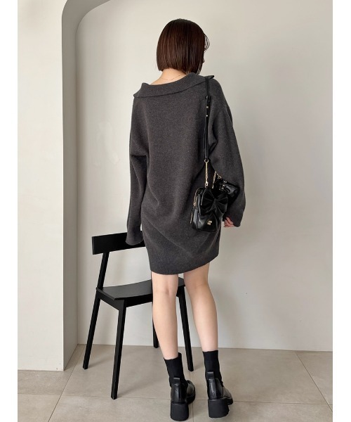 LACOSTE/スキッパーニットワンピース（ワンピース）｜SNIDEL