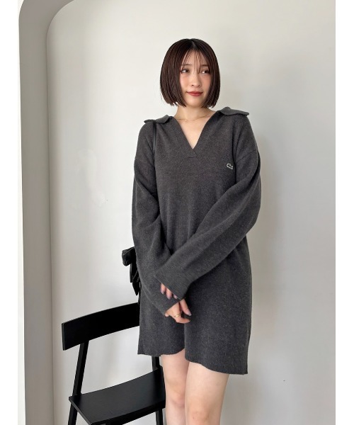LACOSTE/スキッパーニットワンピース（ワンピース）｜SNIDEL