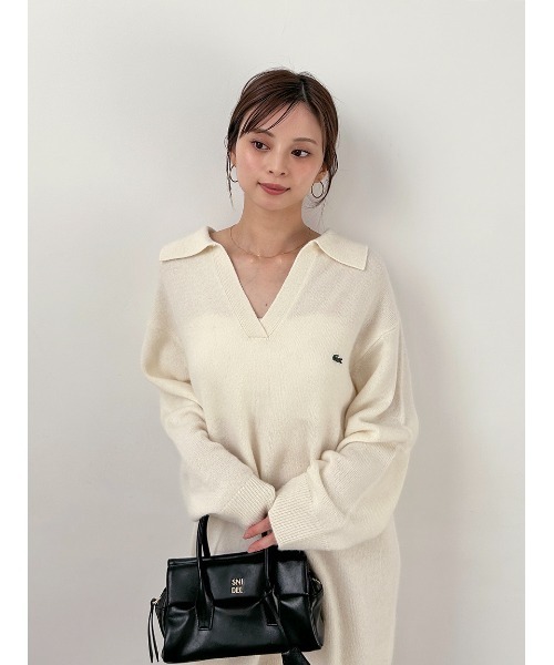 LACOSTE/スキッパーニットワンピース（ワンピース）｜SNIDEL