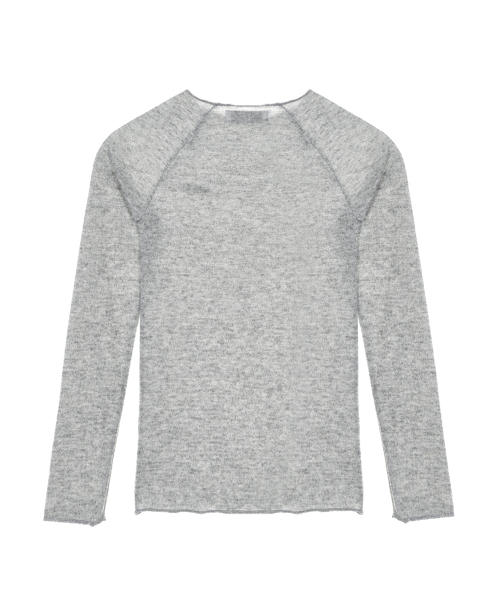 NICK&NICOLE（ニックアンドニコール）の「RAGLAN TOP SCARF KNIT SET_GRAY（Tシャツ/カットソー・レディース・その他・FREE）」の5枚目の写真