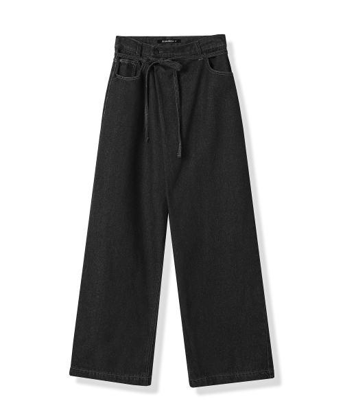 AVANDRESS(アバンドレス )の「String Wrap Wide Pants INDIGO(その他パンツ・レディース・ダークブルー・SMALL/LARGE/MEDIUM)」の4枚目の写真