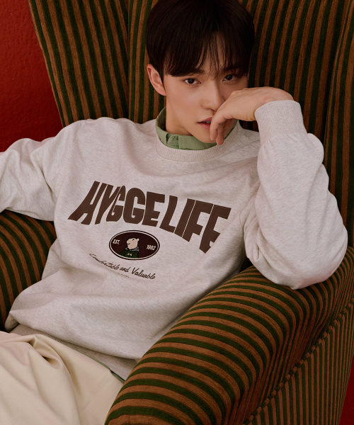 CHASECULT(チェイスカルト)の「共用キャラクターグラフィックスウェットシャツ-ベージュ(スウェット・メンズ・ベージュ・90/100/95/105)」の3枚目の写真