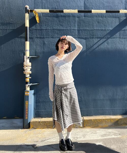 Midnight Move（ミッドナイトムーブ）の「ch strap skirt (grey)（スカート・レディース・その他・SMALL/MEDIUM）」の7枚目の写真