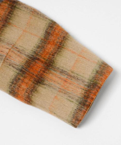 THE GOODLAND MARKET（ザグッドランドマーケット）の「cwtch　CHECK MIDDLE COAT（ノーカラージャケット・レディース・ベージュ系その他/ブルー系その他・FREE）」の14枚目の写真