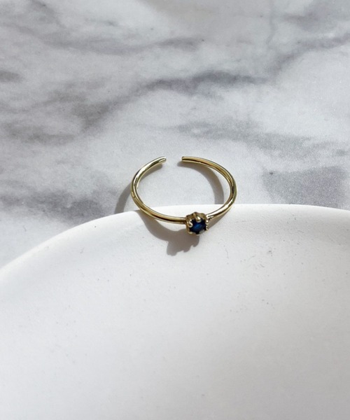 yu-ka（ユーカ）の「YU-KA:ジルコニアスキンリング zirconia skin ring（リング・レディース・ゴールド・FREE）」の3枚目の写真